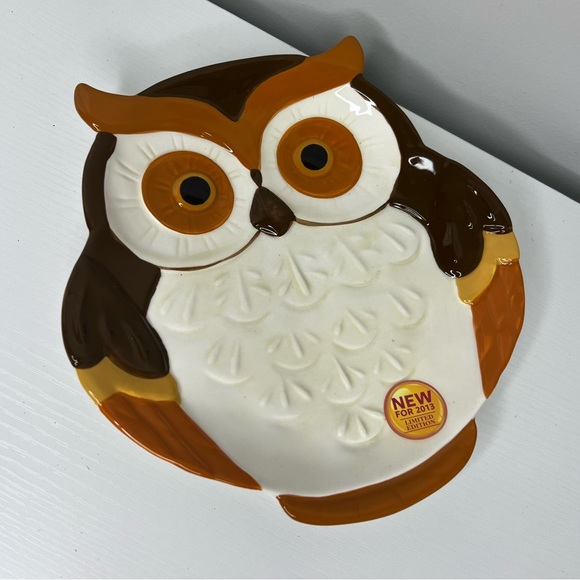 Better Homes and Garden decorative owl plate. Ceramic. New! - Picture 3 of 4